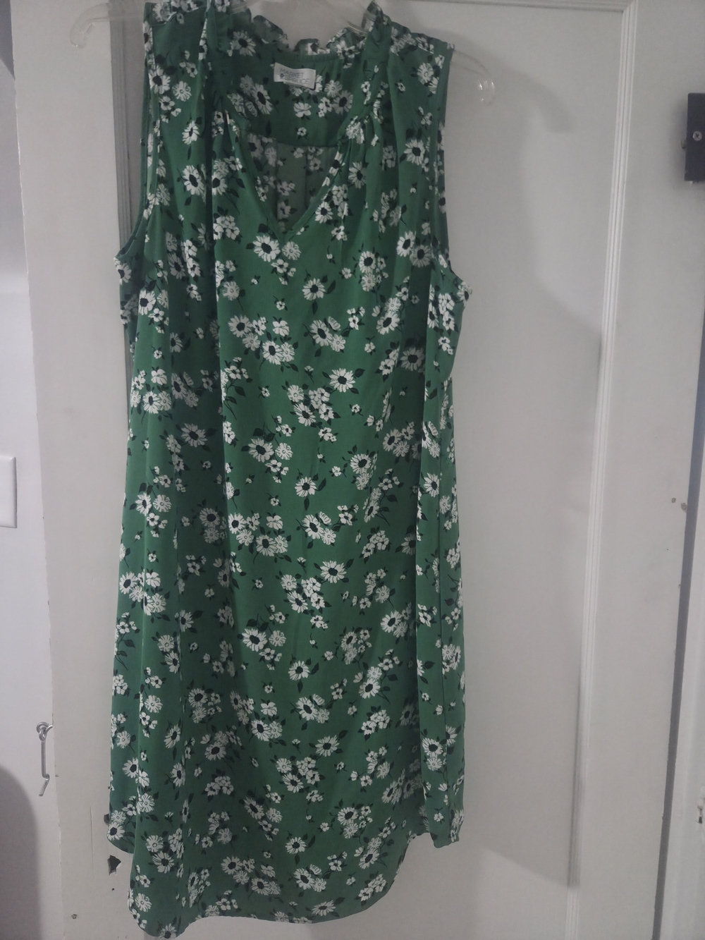 Market & Spruce Green Floral Sleeveless Maxi Dress